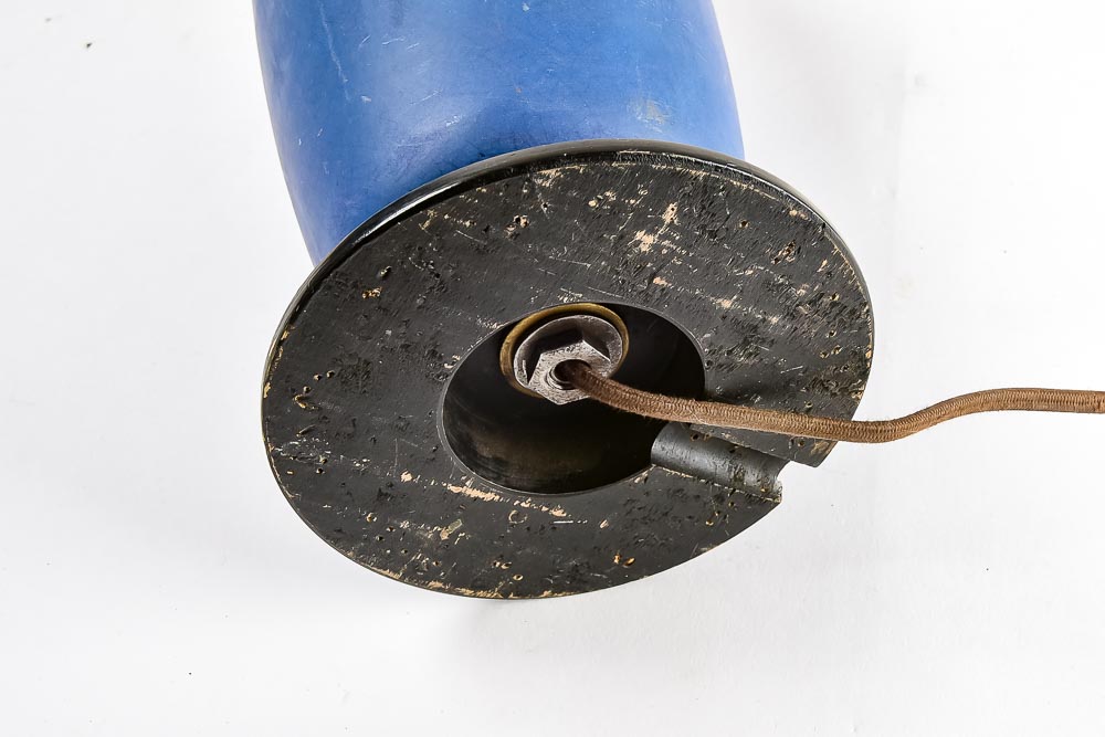 Vintage Black and Blue Table Lamp