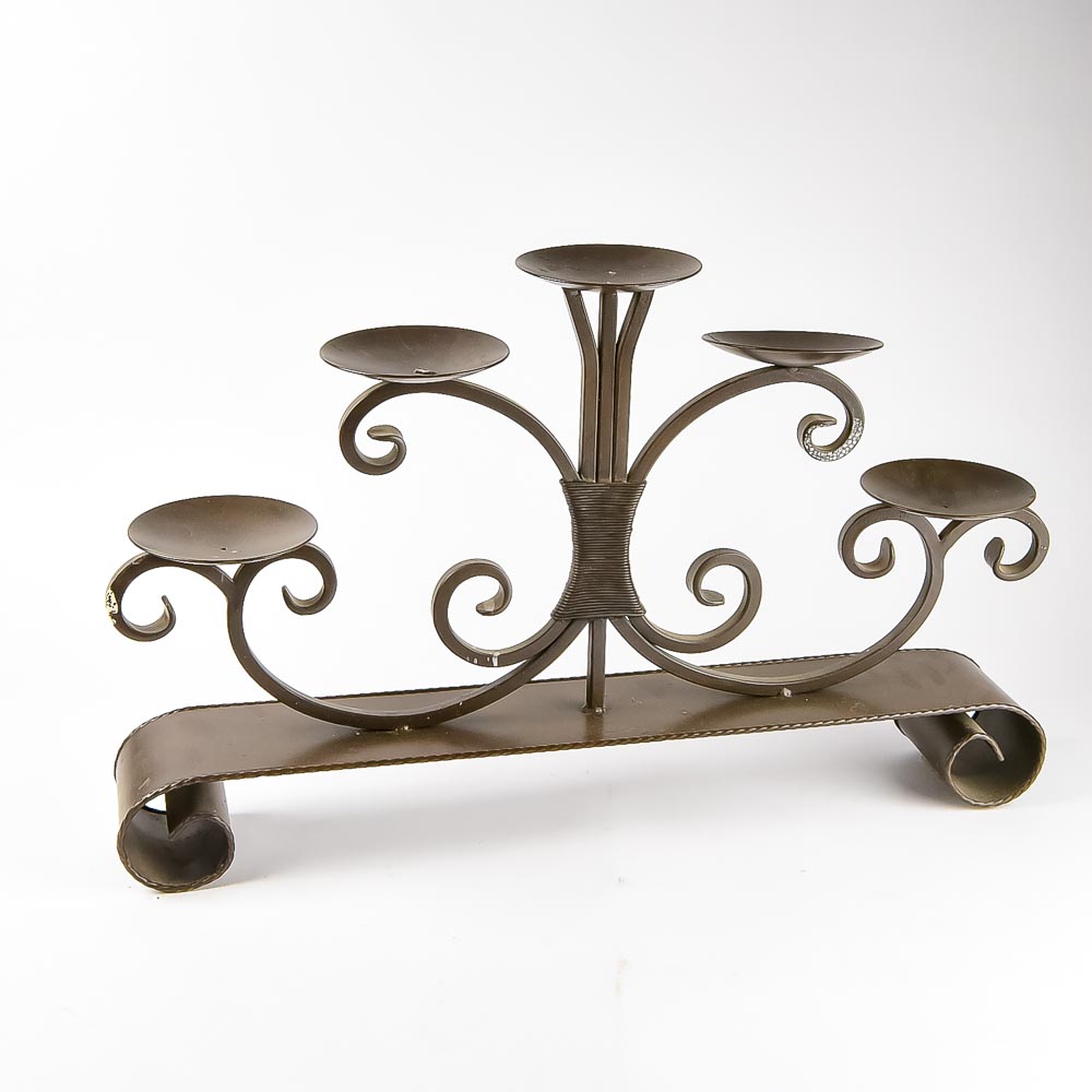 Metal Candle Centerpiece