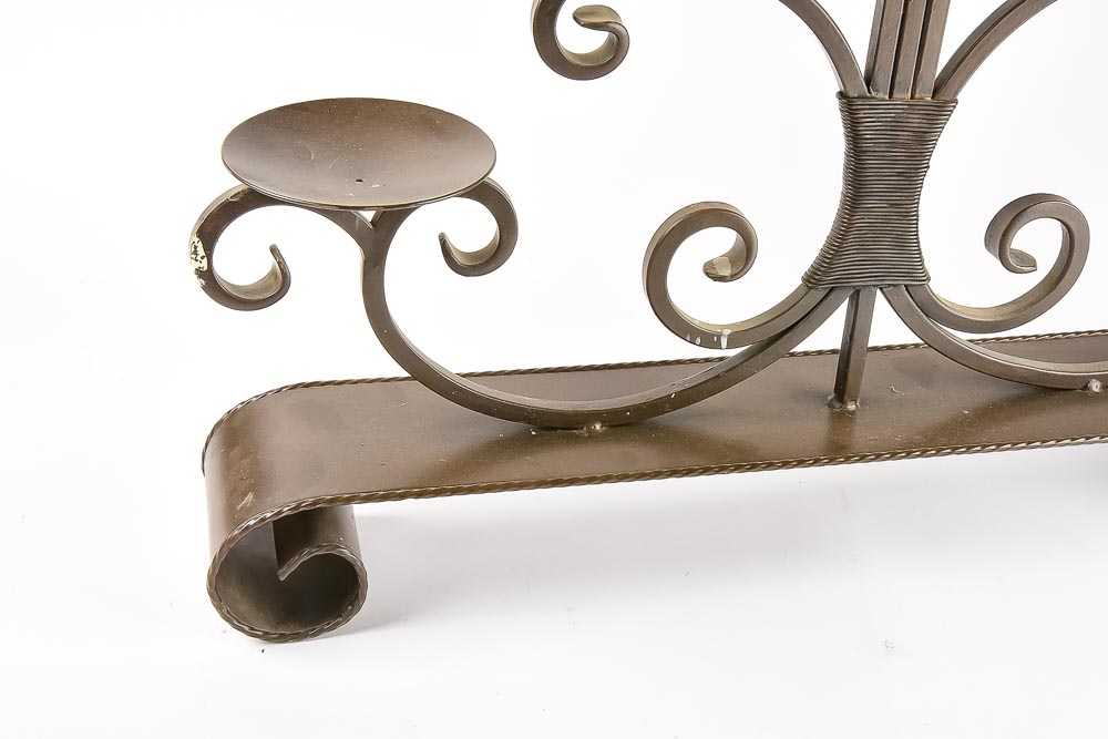 Metal Candle Centerpiece