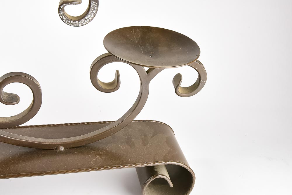 Metal Candle Centerpiece