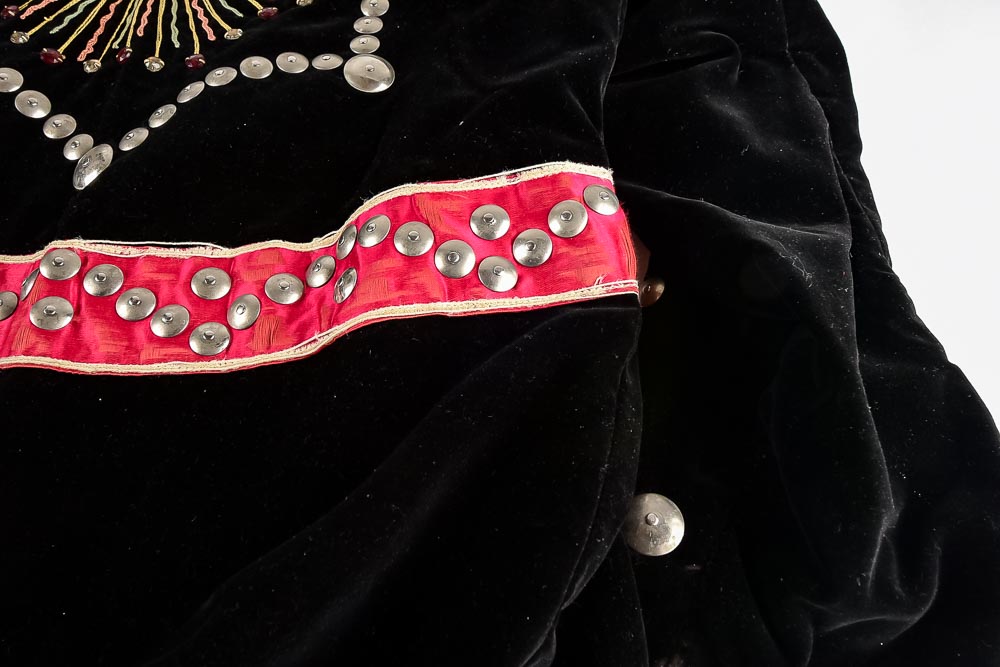 Vintage Embellished Velvet Military Guard Coat