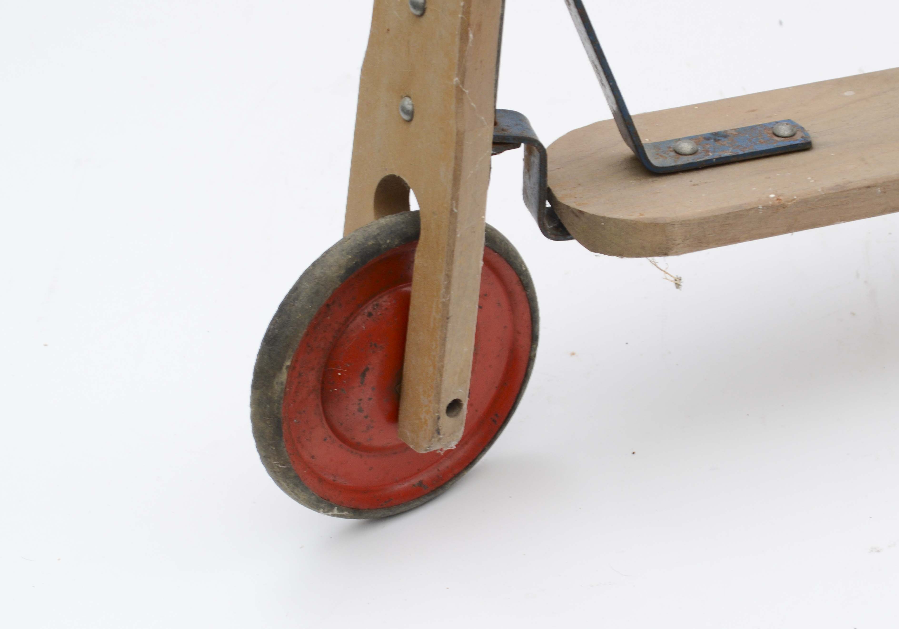 Vintage Stepke Vero ABC Wood Scooter