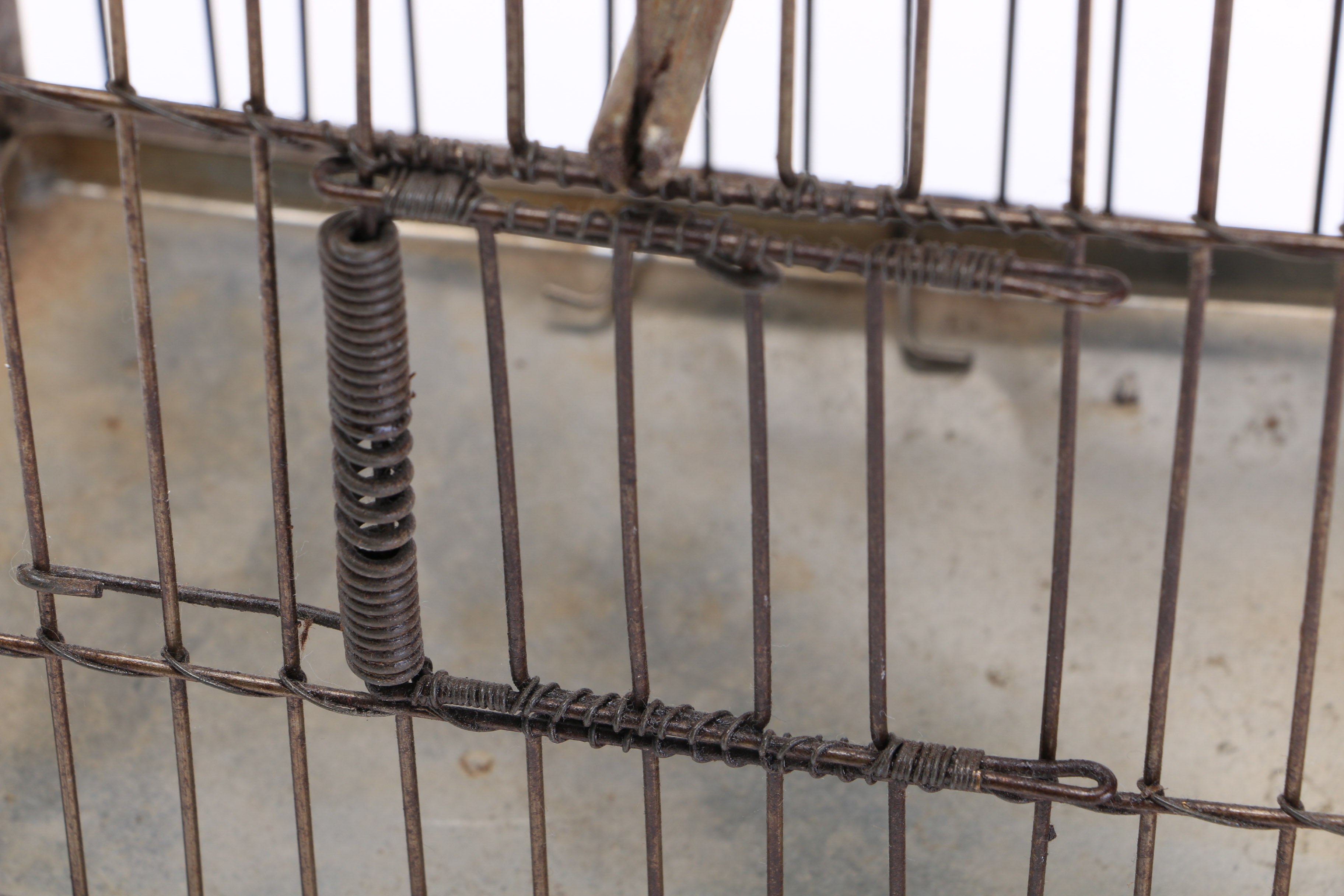 Hand Painted Wooden Birdcage