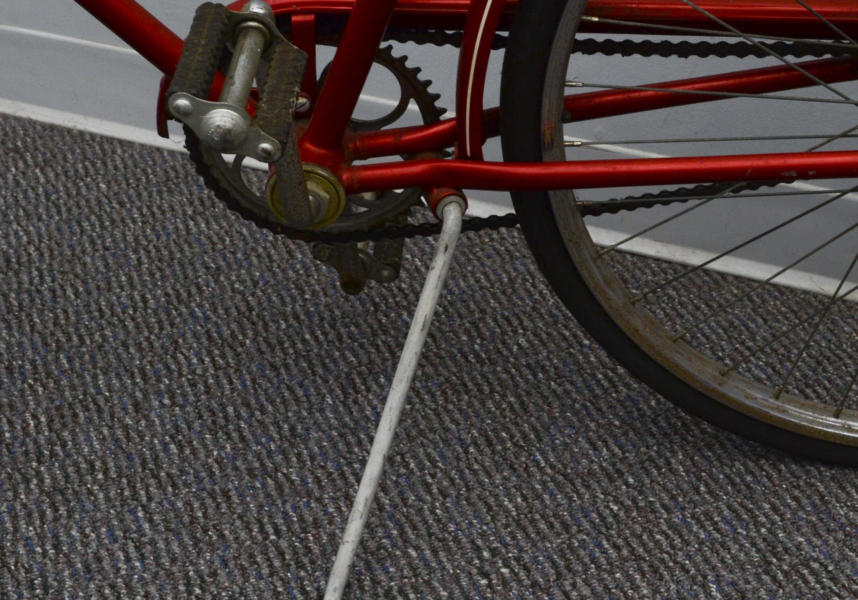 Pair of  Vintage Red Schwinn Racer Bicycles