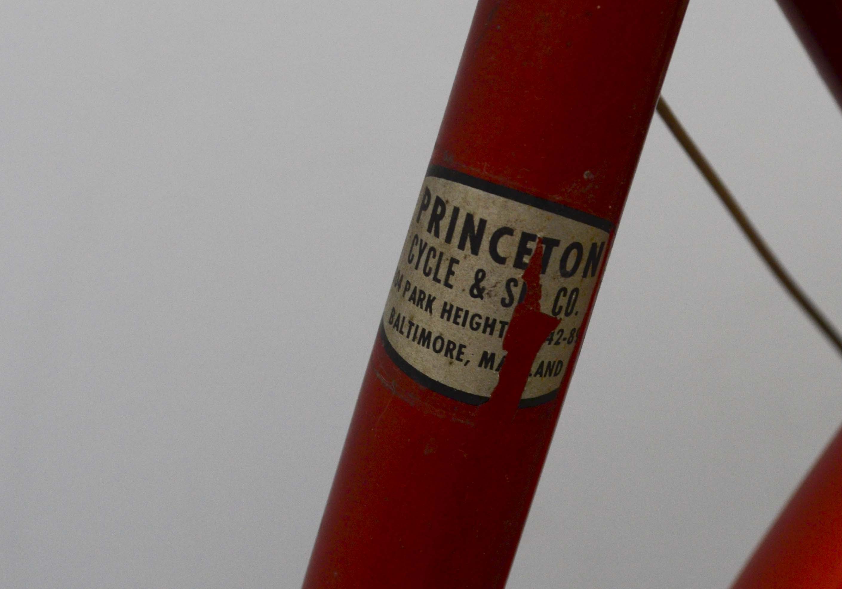 Pair of  Vintage Red Schwinn Racer Bicycles