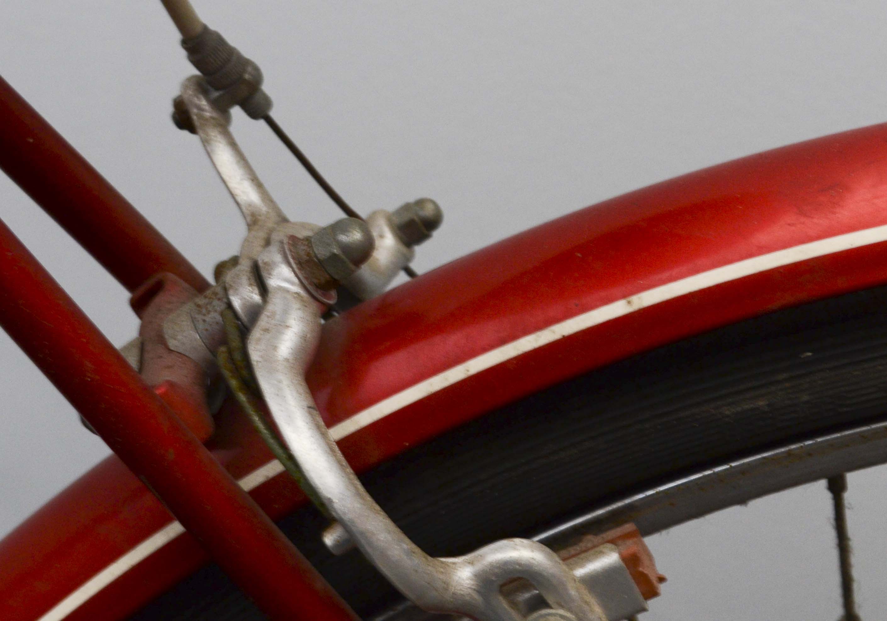 Pair of  Vintage Red Schwinn Racer Bicycles