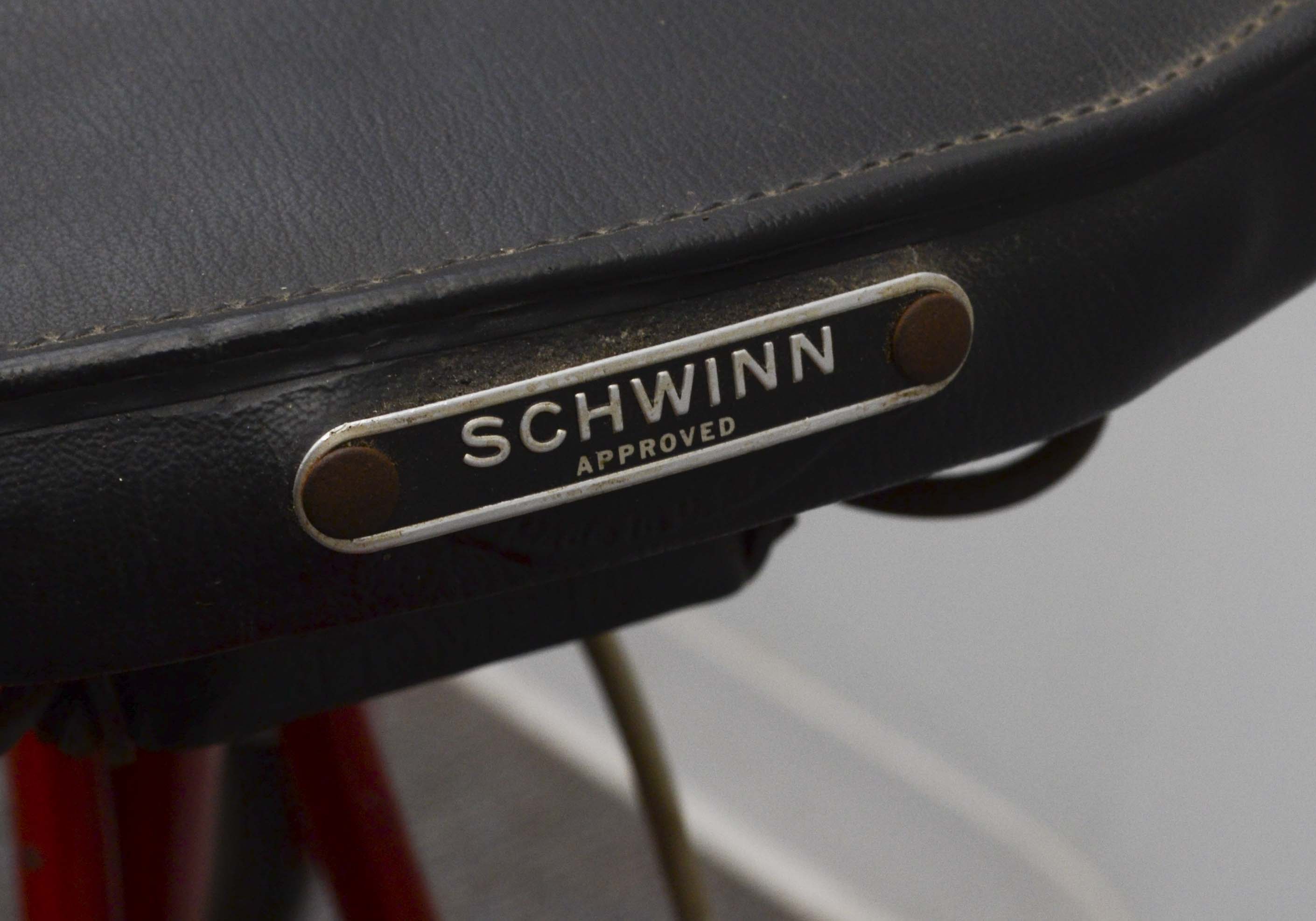 Pair of  Vintage Red Schwinn Racer Bicycles