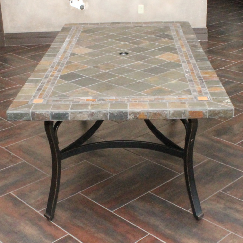 Slate Top Patio Table