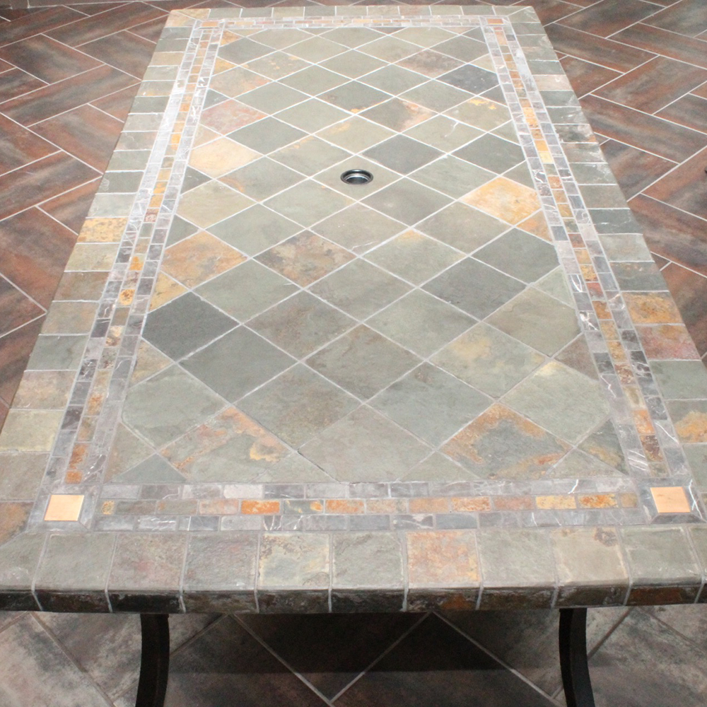 Slate Top Patio Table