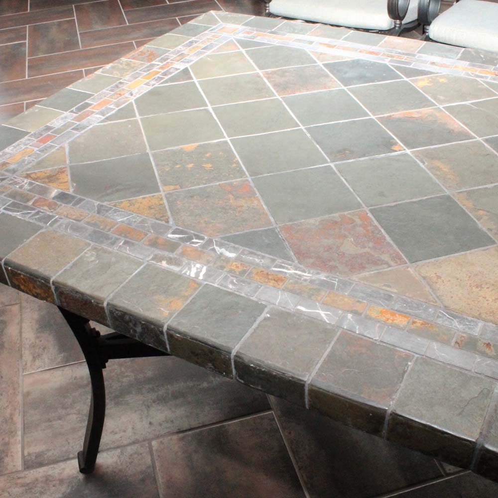 Slate Top Patio Table