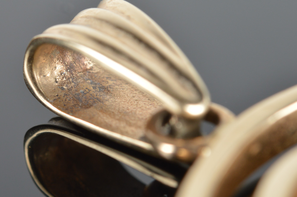 14K Yellow Gold Spiral Pendant