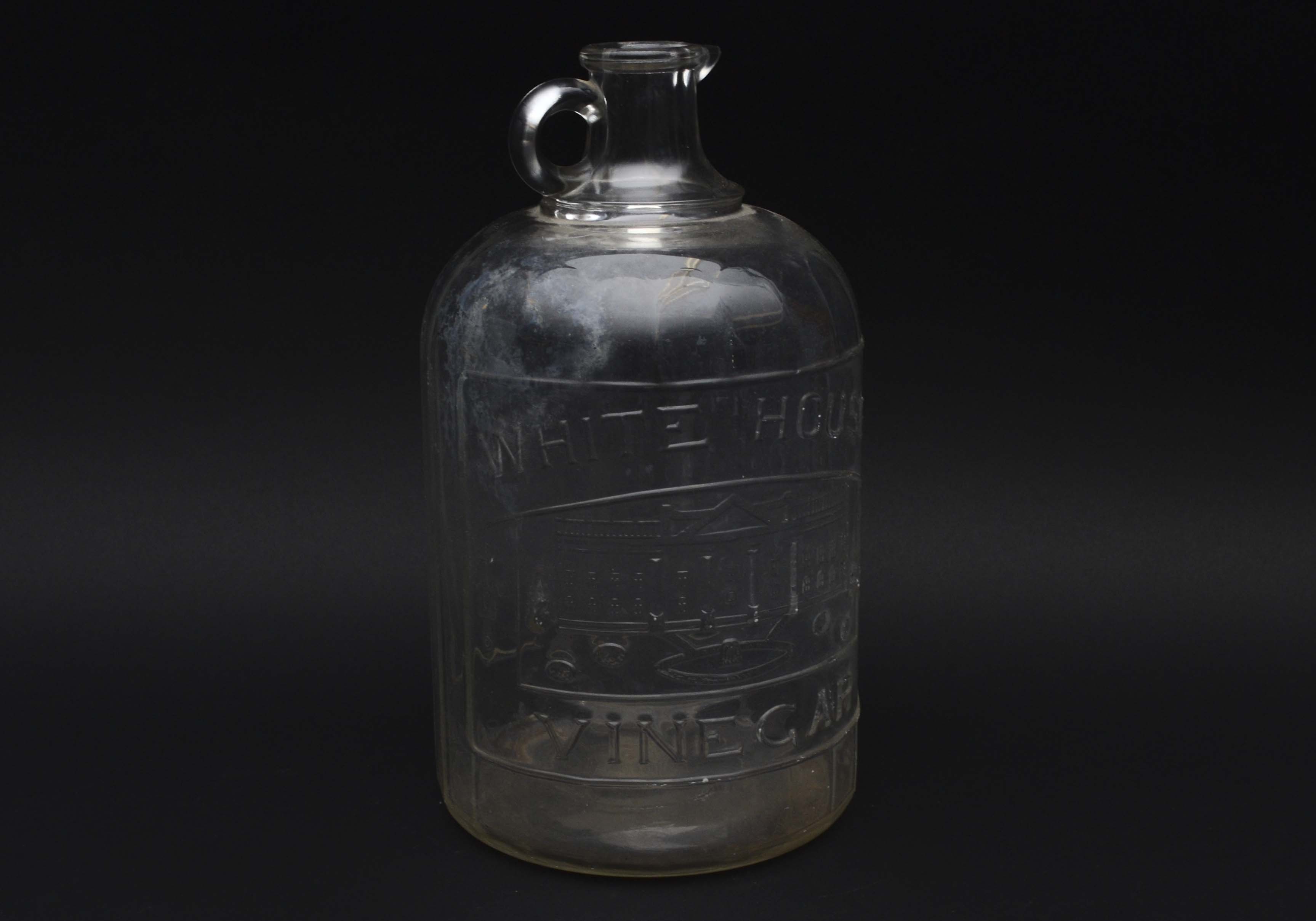 Vintage Glass Vinegar Jug