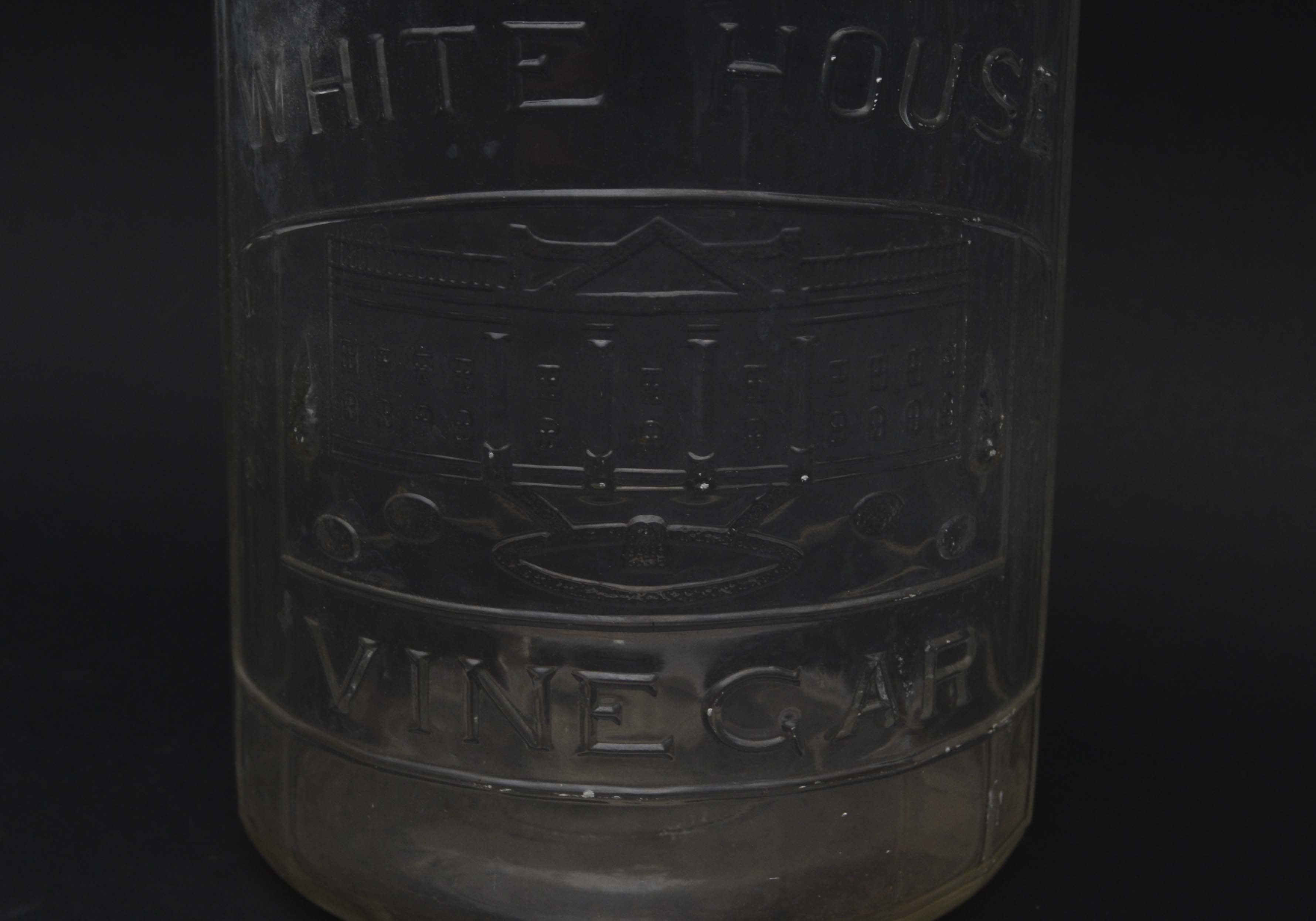 Vintage Glass Vinegar Jug