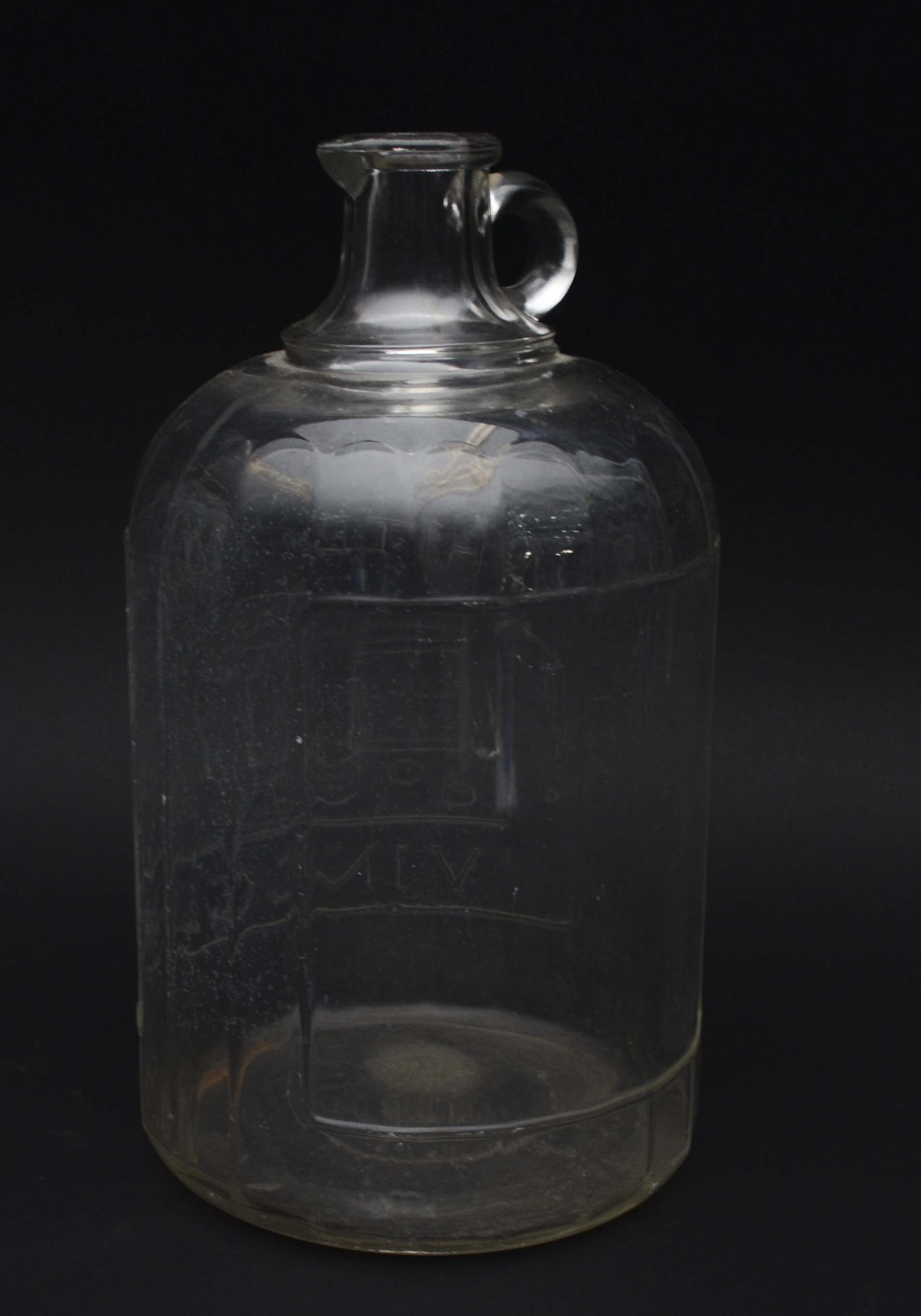 Vintage Glass Vinegar Jug