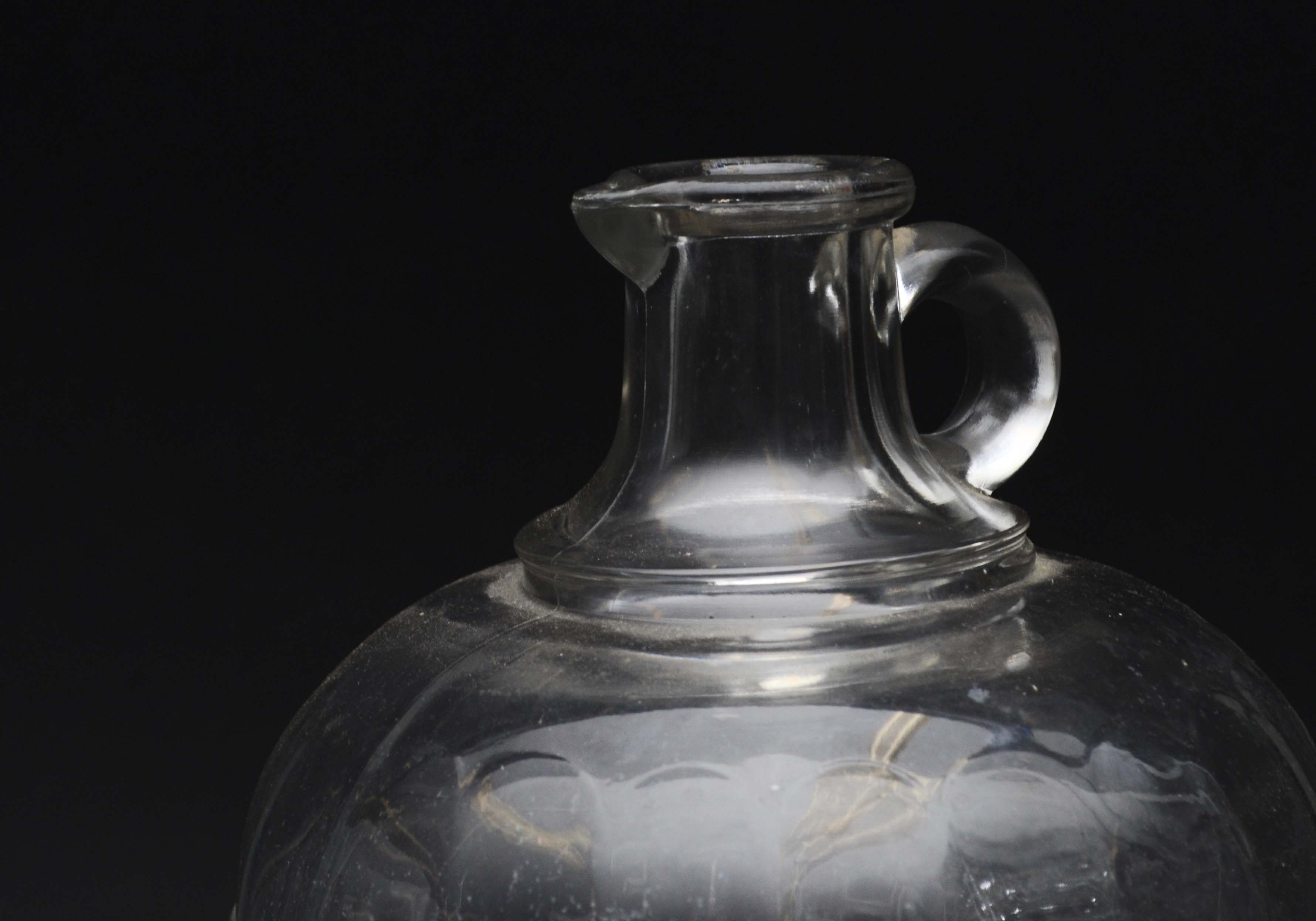 Vintage Glass Vinegar Jug