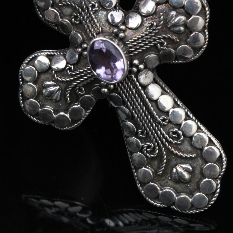 Sterling Silver Cross Pendants and Bracelet