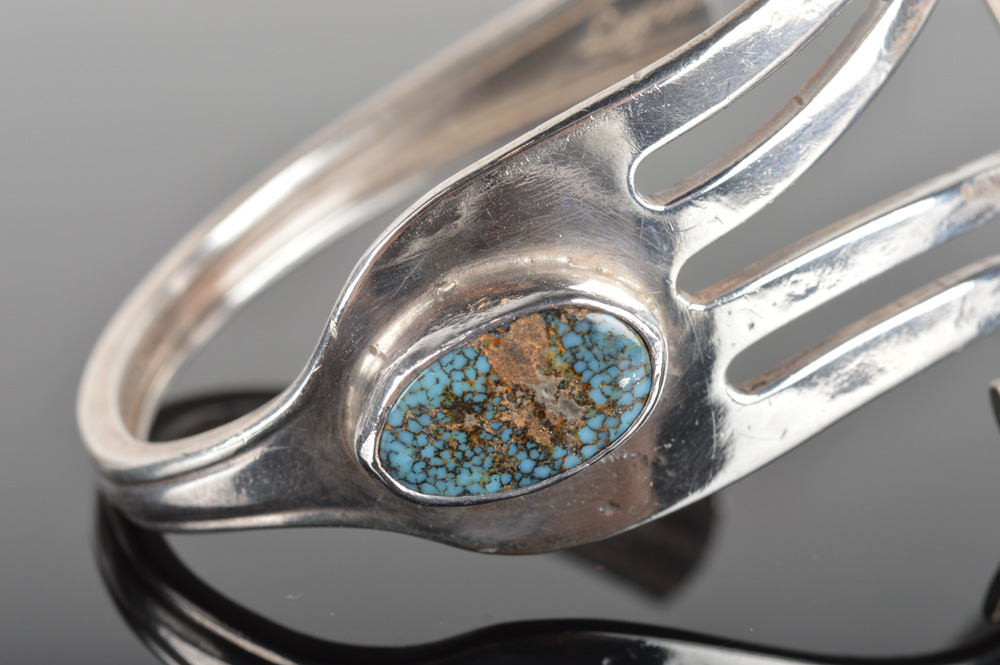 Sterling Silver Turquoise Cuff