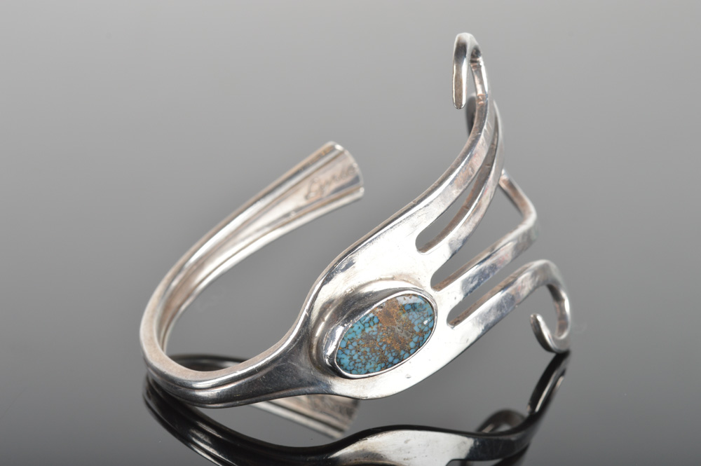 Sterling Silver Turquoise Cuff