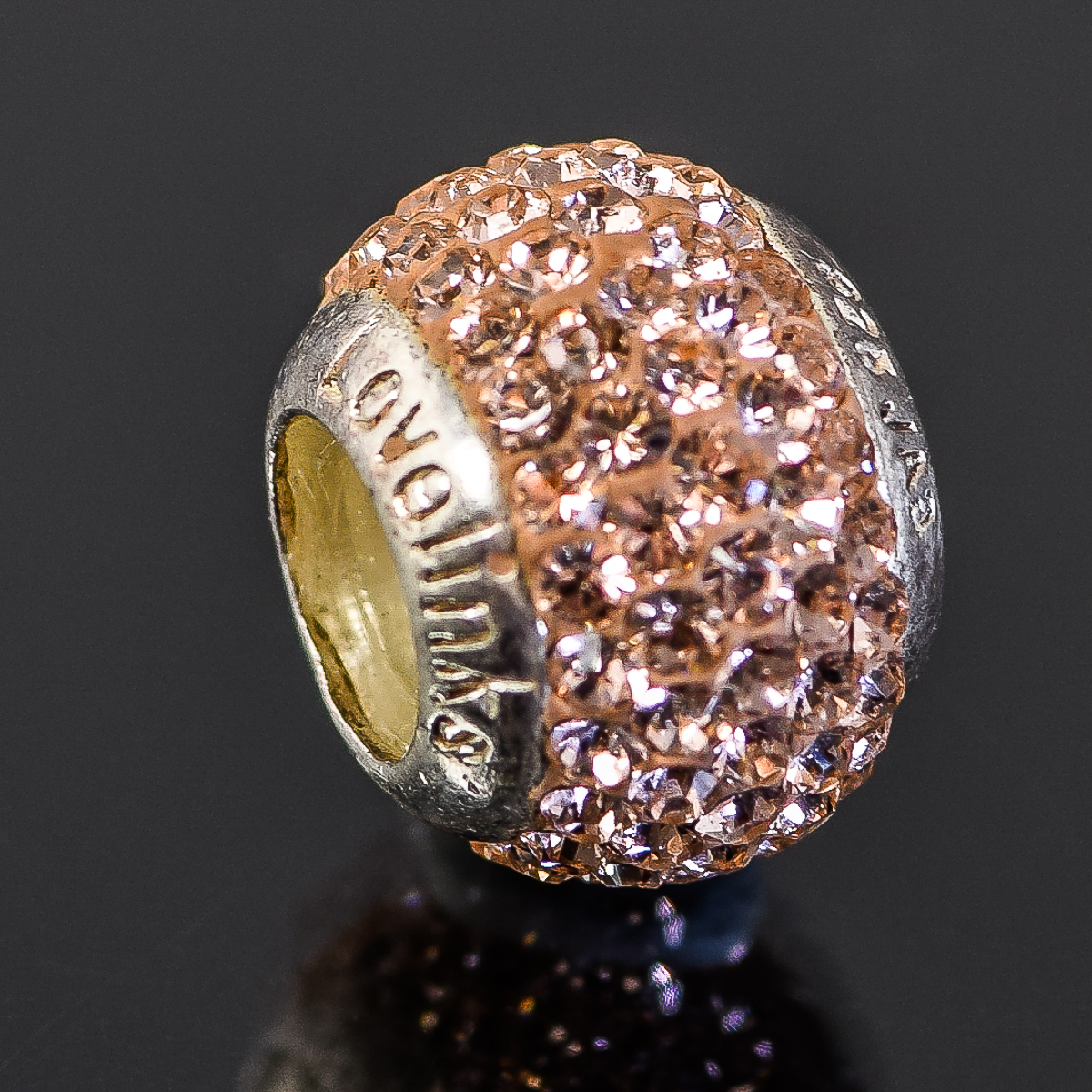 Lovelinks Swarovski Crystal and Sterling Silver Ball Charm