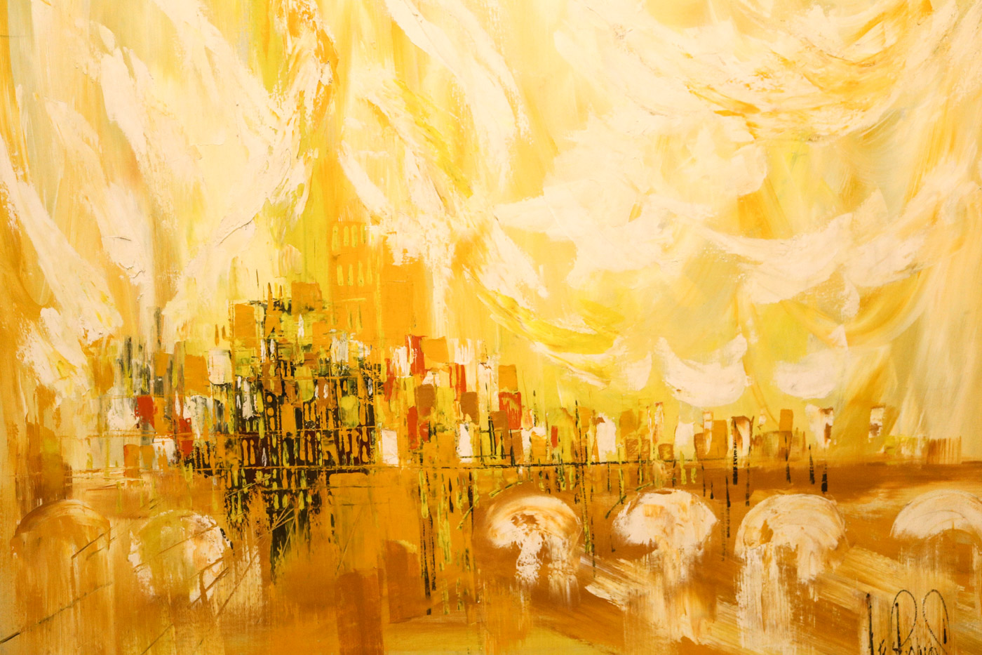 "Lee Reynolds" Original Mid Century Painting on Canvas