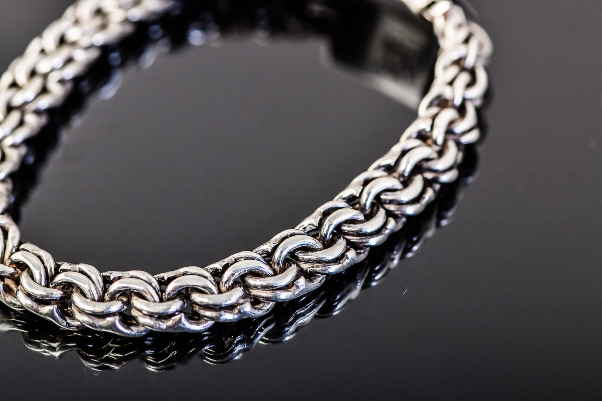 Sterling Silver Double Link Bracelet