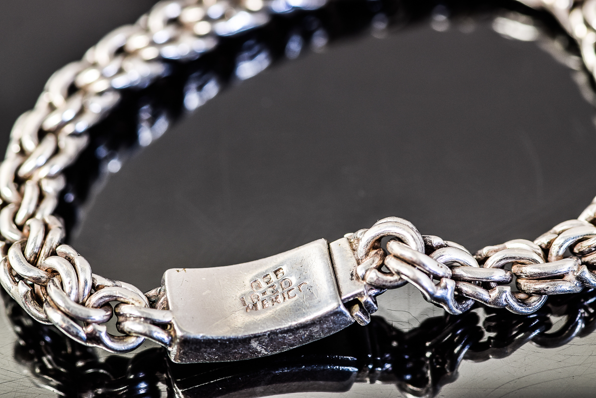 Sterling Silver Double Link Bracelet