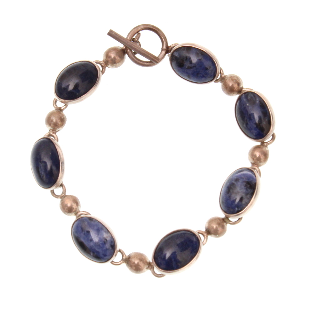 Sterling Silver Lapis Lazuli Bracelet