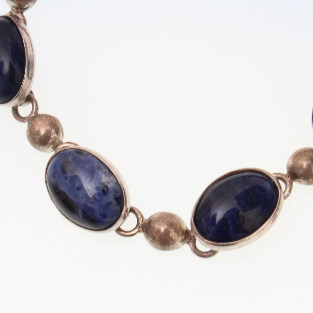 Sterling Silver Lapis Lazuli Bracelet