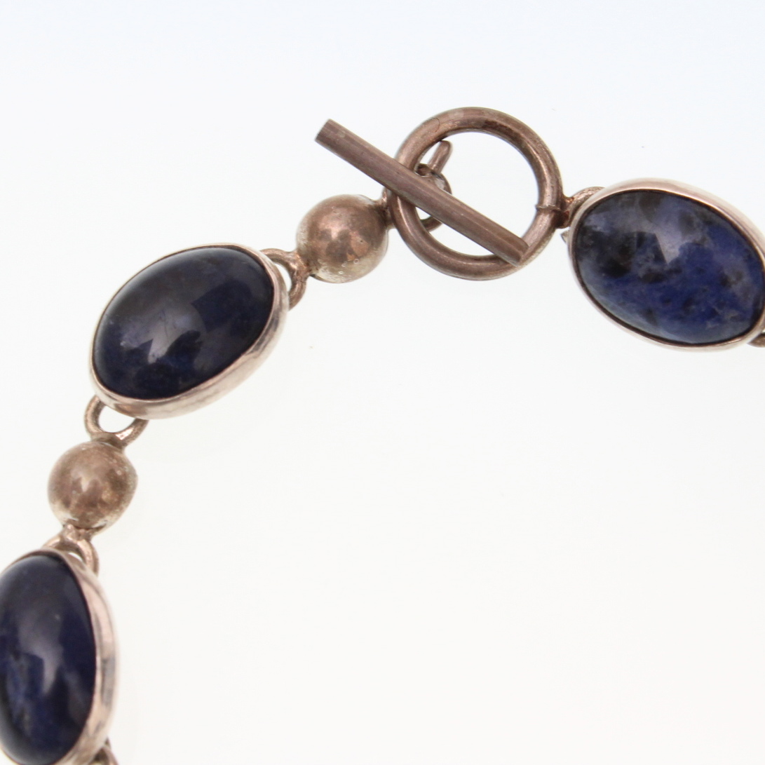 Sterling Silver Lapis Lazuli Bracelet