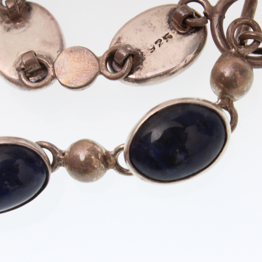 Sterling Silver Lapis Lazuli Bracelet