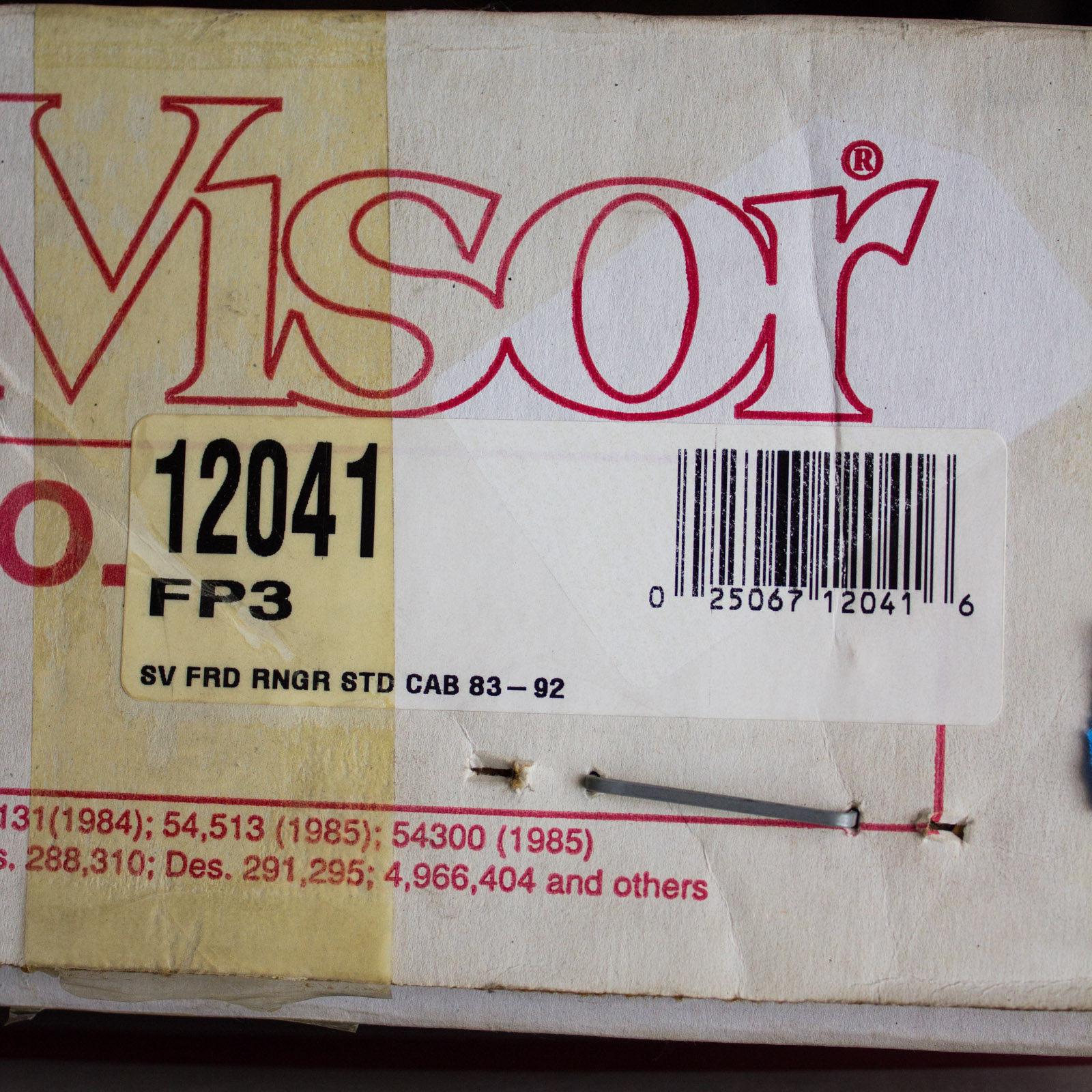 Ford Ranger Truck SunVisor by Lund, Model 12041