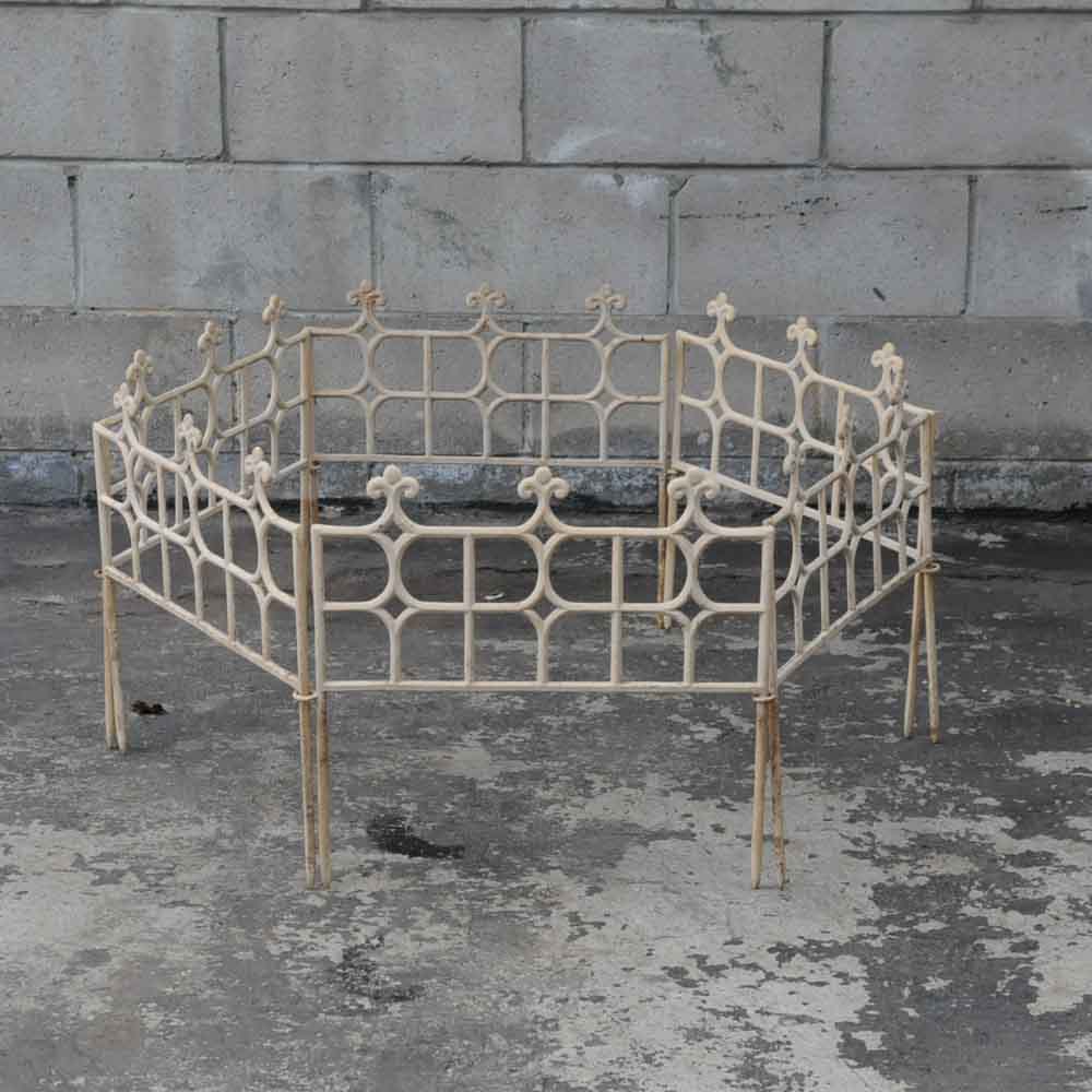 Vintage Short Cast Iron Garden Fencing
