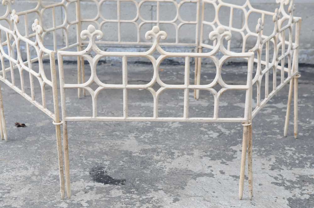 Vintage Short Cast Iron Garden Fencing
