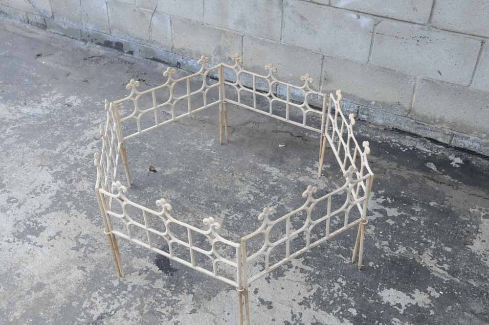 Vintage Short Cast Iron Garden Fencing