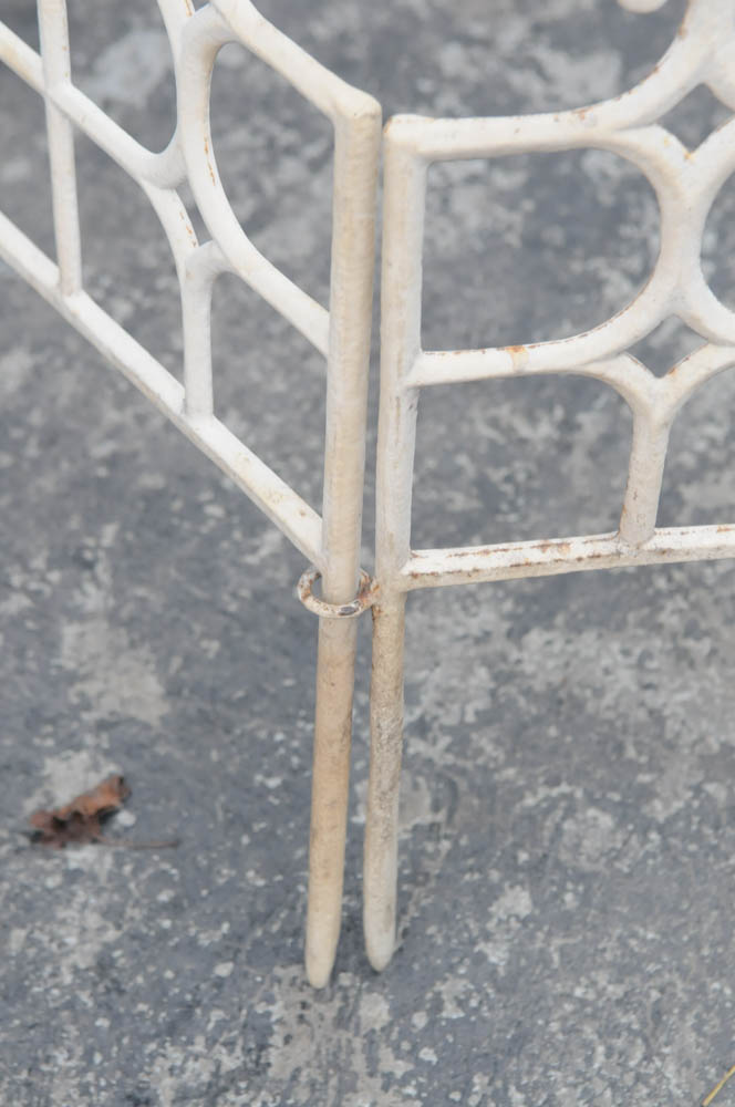 Vintage Short Cast Iron Garden Fencing