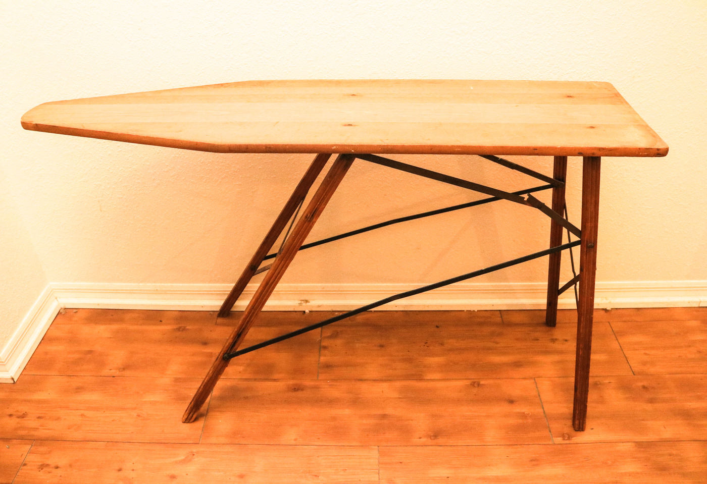 Vintage Ironing Board with Iron