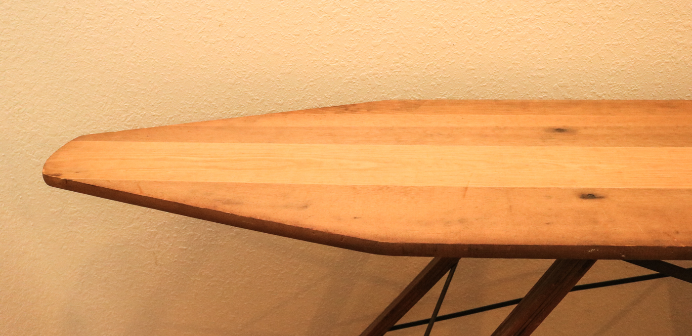 Vintage Ironing Board with Iron