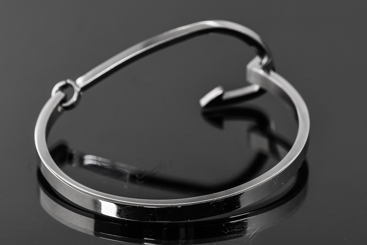 Stainless Steel Fish Hook Bangle