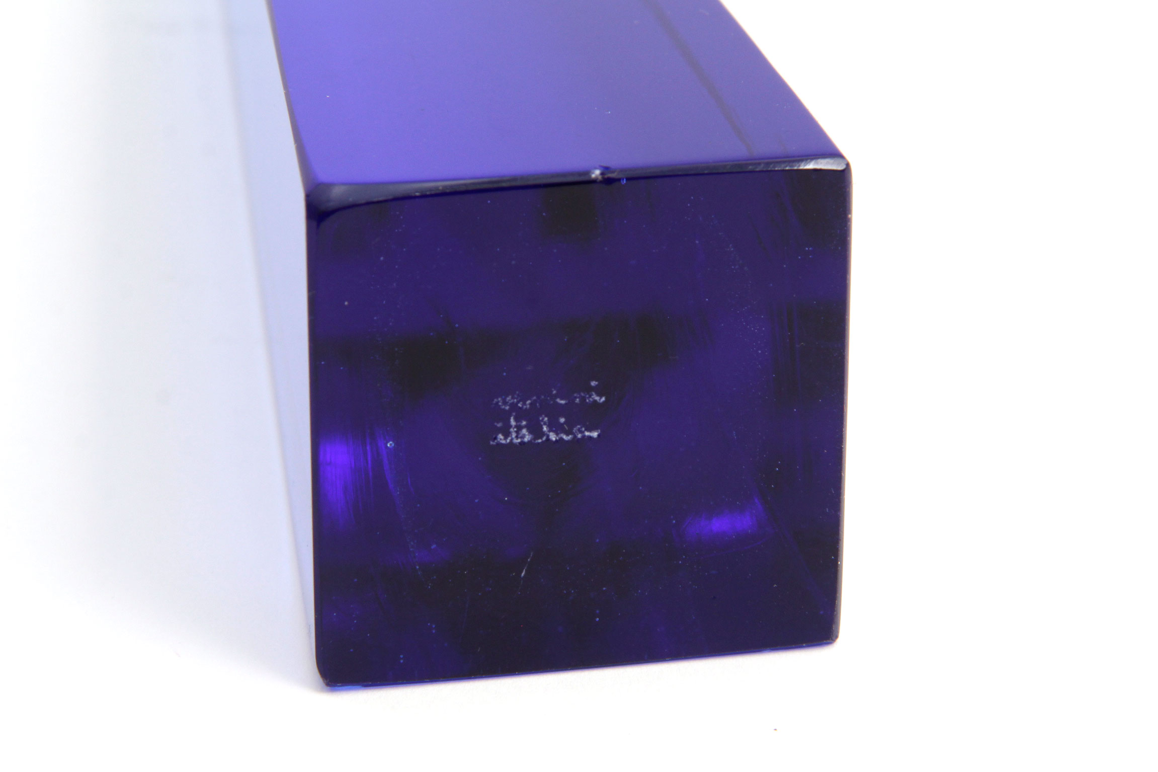 Paolo 1970s Venini Cobalt Blue Art Glass Obelisk