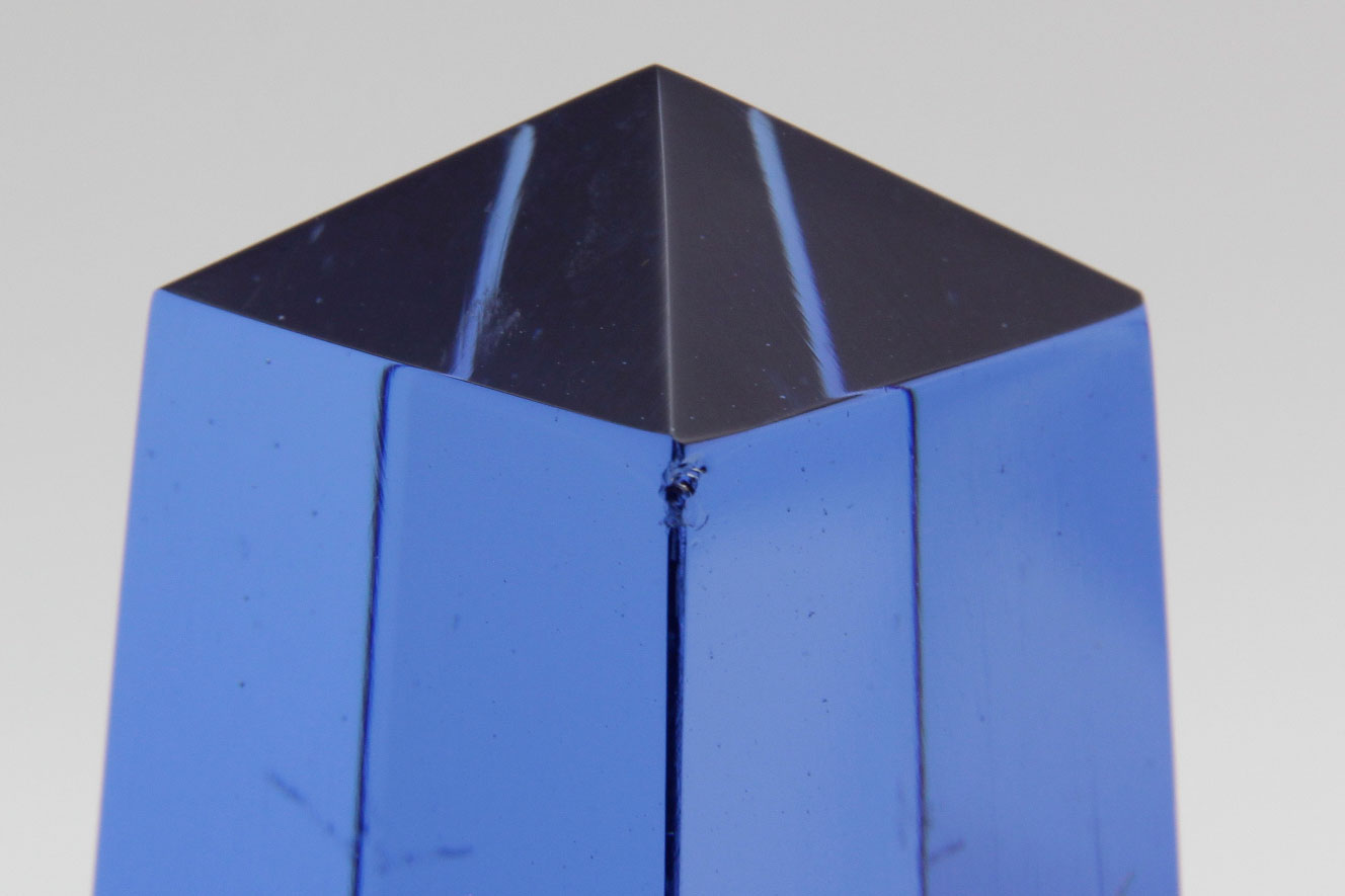 Paolo 1970s Venini Cobalt Blue Art Glass Obelisk