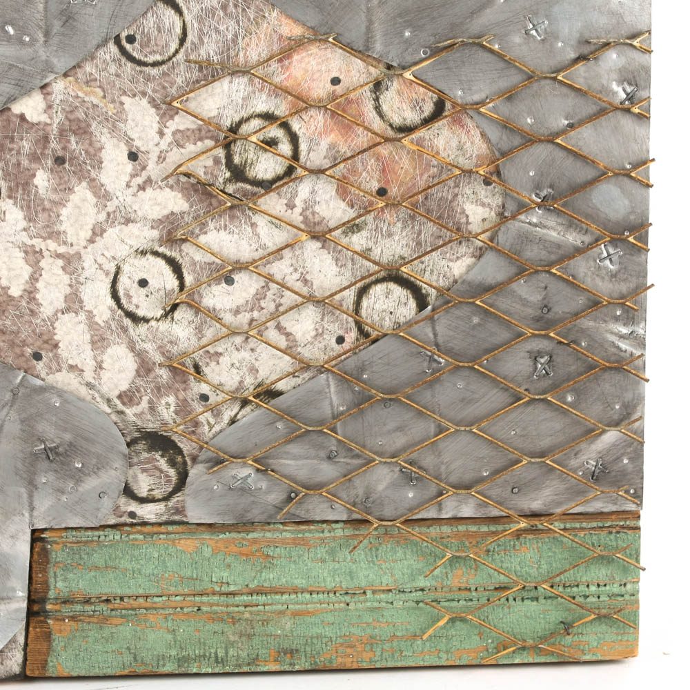 1996 Multimedia on Wood "Rattlesnake"