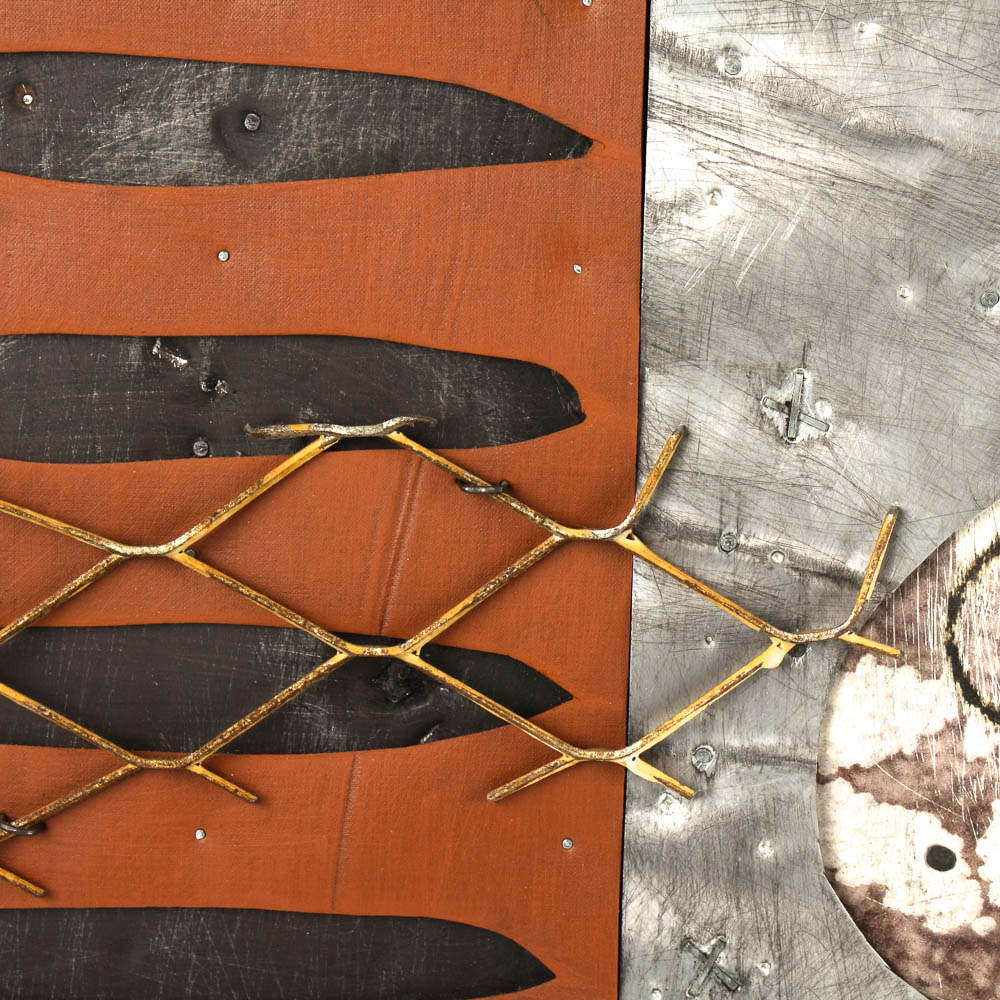 1996 Multimedia on Wood "Rattlesnake"