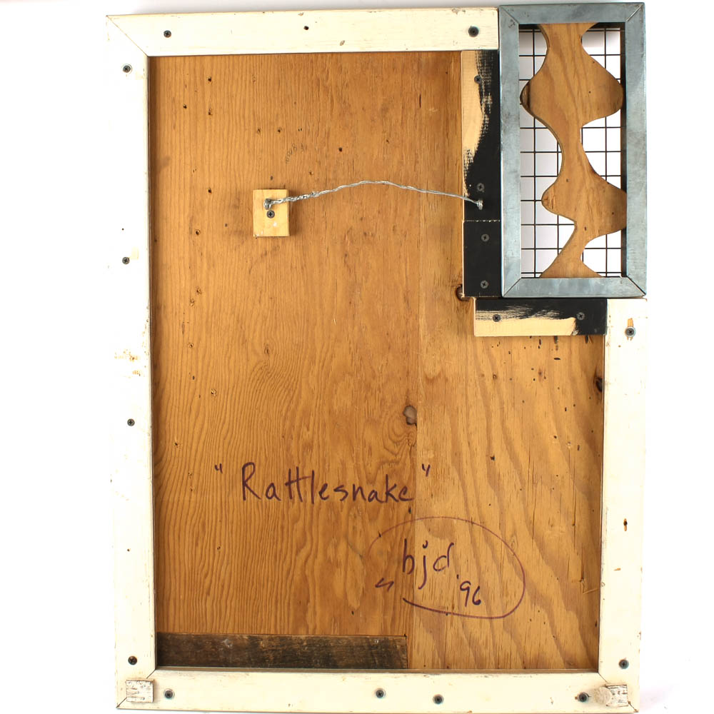 1996 Multimedia on Wood "Rattlesnake"
