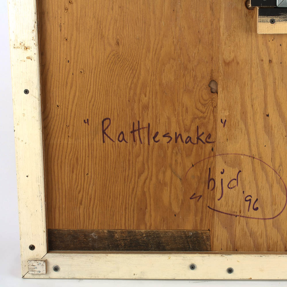 1996 Multimedia on Wood "Rattlesnake"