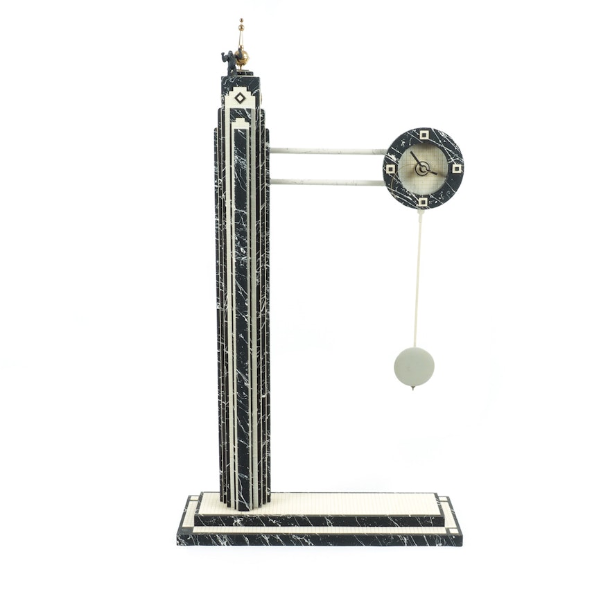 King Kong Empire State Building Clock Sculpture