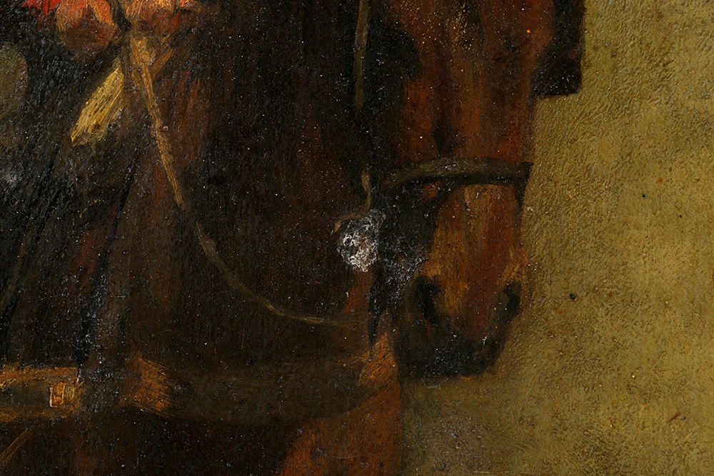 Anton Mauve Oil on Canvas of Cart Driver