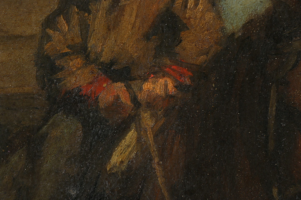 Anton Mauve Oil on Canvas of Cart Driver