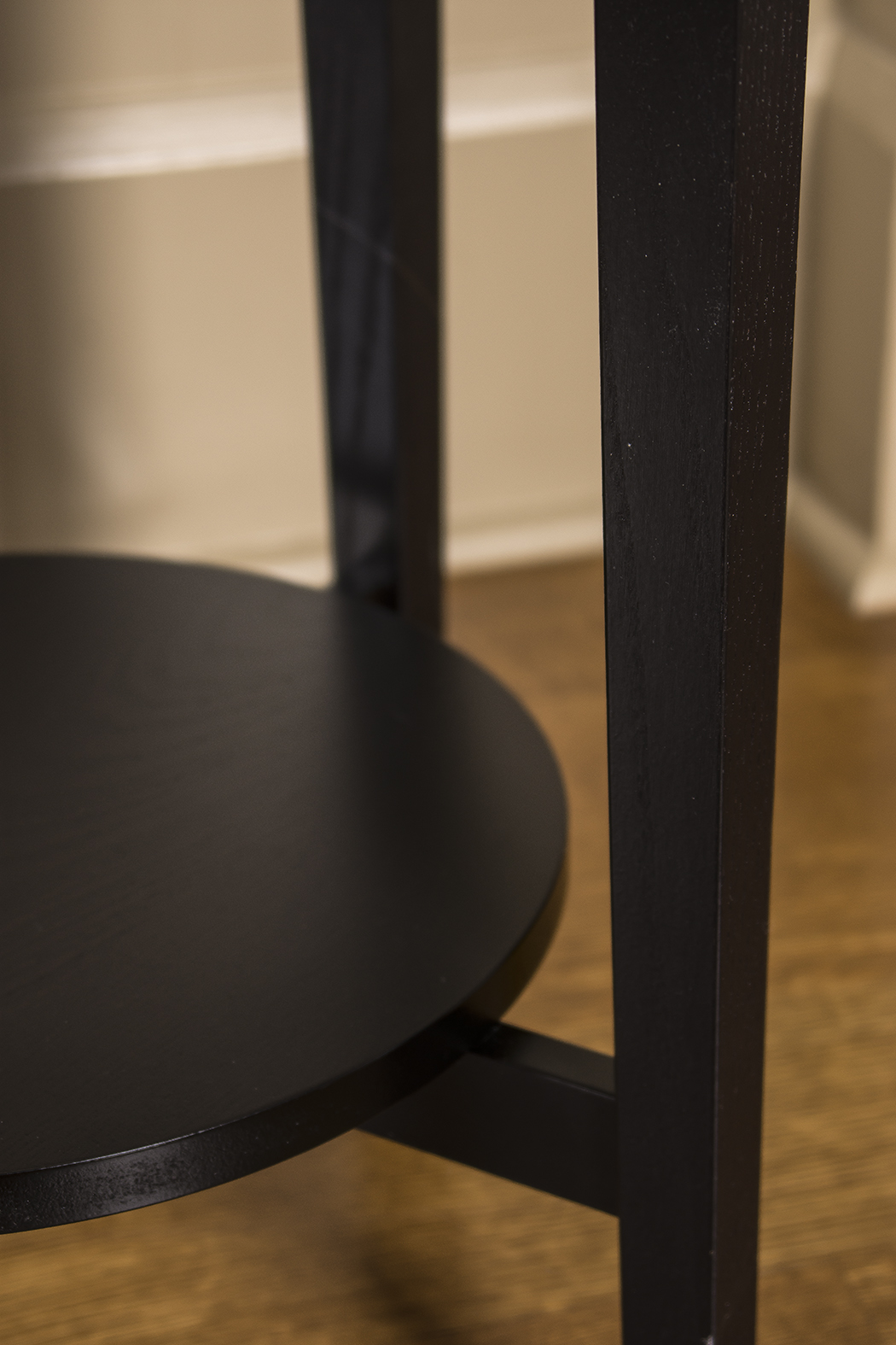 Round Glass Top Side Table