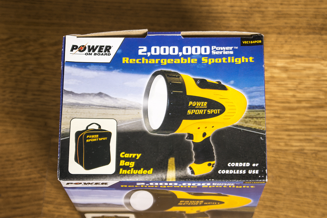Power On Board Sport Spot Rechargable Cordless Spotlight