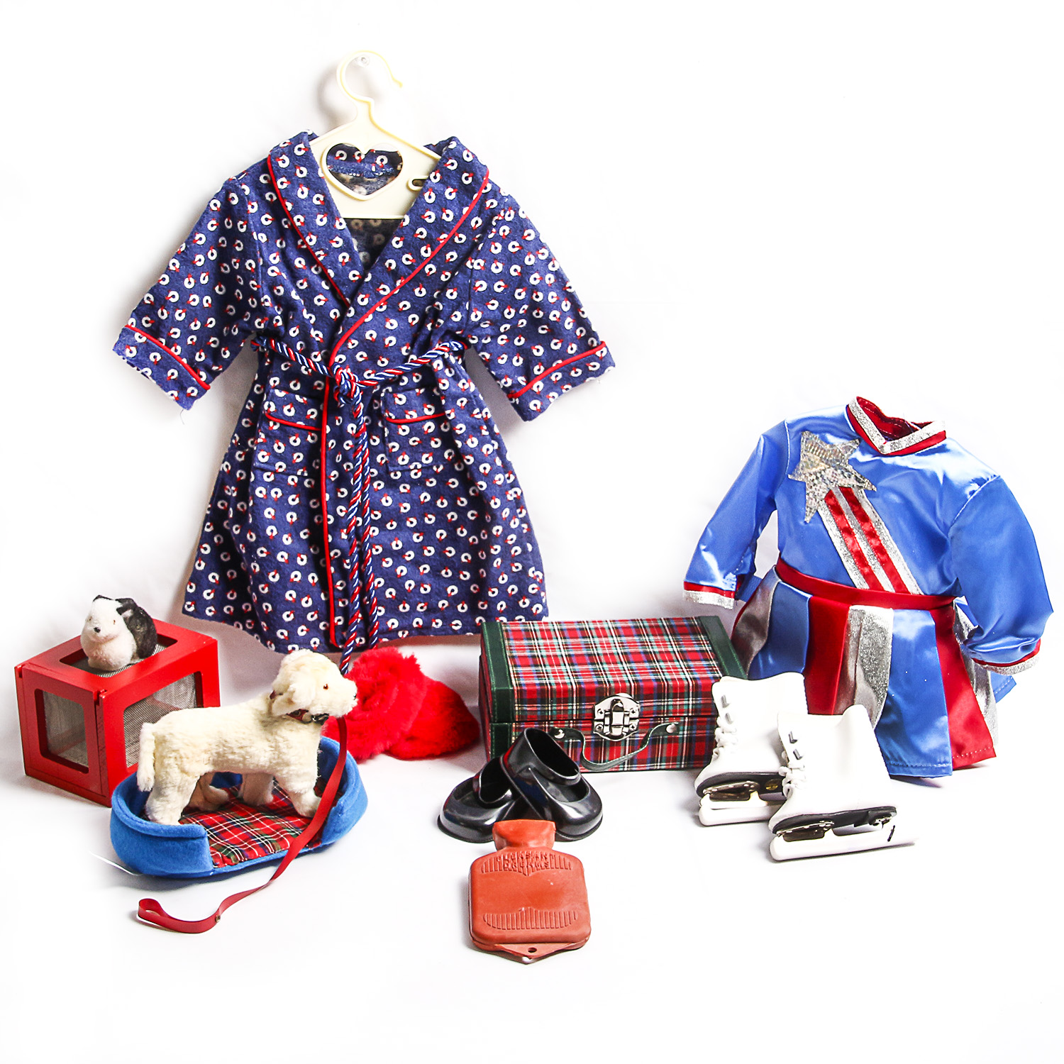 Assortment of Archived American Girl Doll Molly Clothing and Accessories